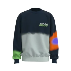 OS008 Men’s Multicolor Gradient Custom Printed Sweatshirt Oversized Fit Sweatshirt